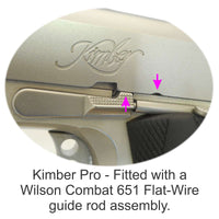 Kimber Pro fitted with Wilson Combat 651 Flat-Wire assembly.